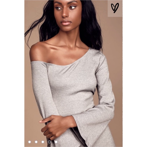 Lulus Asymmetrical Off-the-Shoulder Mini Dress - Picture 6 of 6